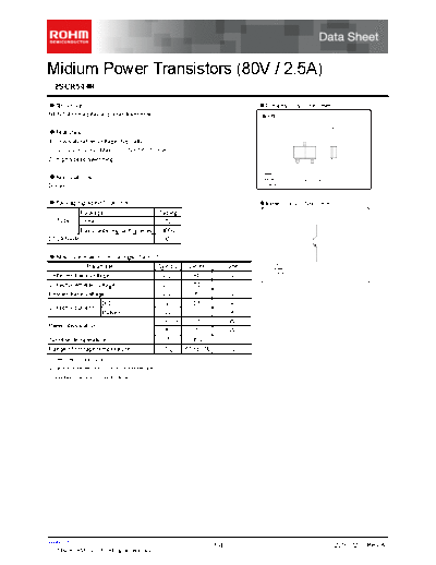 Rohm 2scr544r  . Electronic Components Datasheets Active components Transistors Rohm 2scr544r.pdf
