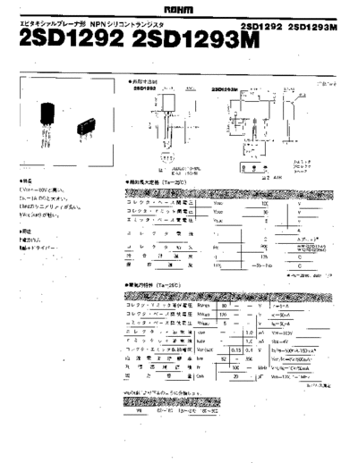 Rohm 2sd1292  . Electronic Components Datasheets Active components Transistors Rohm 2sd1292.pdf