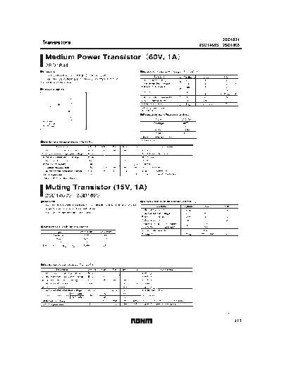 Rohm 2sd1468  . Electronic Components Datasheets Active components Transistors Rohm 2sd1468.pdf