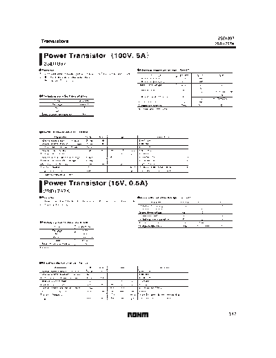 Rohm 2sd1897  . Electronic Components Datasheets Active components Transistors Rohm 2sd1897.pdf