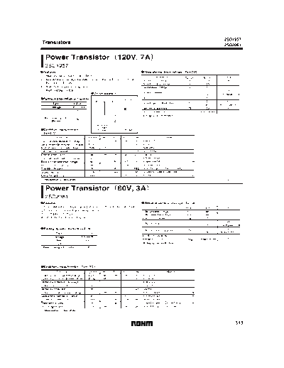 Rohm 2sd1957  . Electronic Components Datasheets Active components Transistors Rohm 2sd1957.pdf