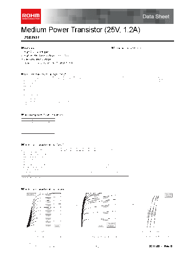 Rohm 2sd2537  . Electronic Components Datasheets Active components Transistors Rohm 2sd2537.pdf