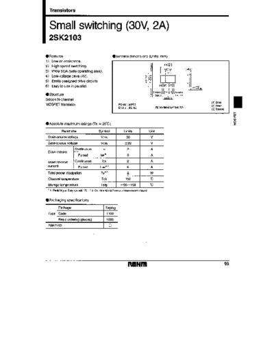 Rohm 2sk2103 1-5  . Electronic Components Datasheets Active components Transistors Rohm 2sk2103_1-5.pdf