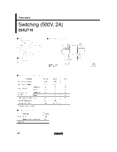 . Electronic Components Datasheets 2sk2715  . Electronic Components Datasheets Active components Transistors Rohm 2sk2715.pdf