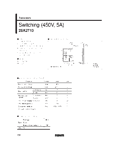 . Electronic Components Datasheets 2sk2713  . Electronic Components Datasheets Active components Transistors Rohm 2sk2713.pdf