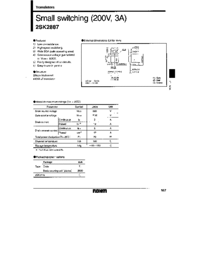 Rohm 2sk2887 1-5  . Electronic Components Datasheets Active components Transistors Rohm 2sk2887_1-5.pdf
