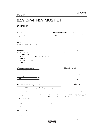 Rohm 2sk3018  . Electronic Components Datasheets Active components Transistors Rohm 2sk3018.pdf