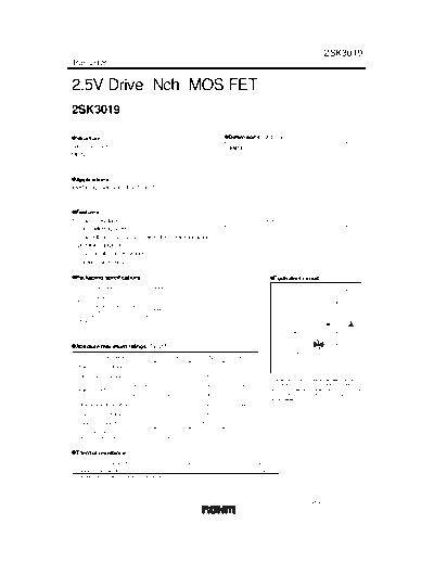 Rohm 2sk3019  . Electronic Components Datasheets Active components Transistors Rohm 2sk3019.pdf