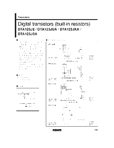 Rohm dta123je  . Electronic Components Datasheets Active components Transistors Rohm dta123je.pdf