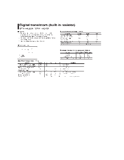 Rohm dta144gua-gka k16 sot323 346  . Electronic Components Datasheets Active components Transistors Rohm dta144gua-gka_k16_sot323_346.pdf