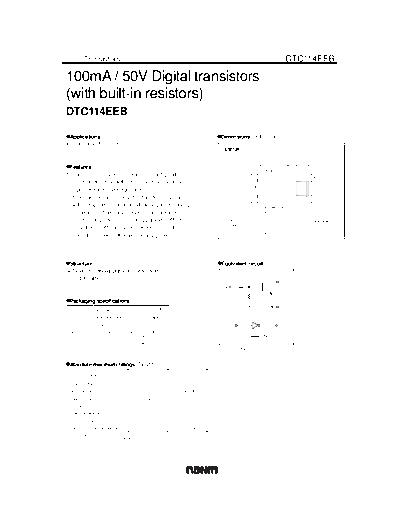 Rohm dtc114eeb  . Electronic Components Datasheets Active components Transistors Rohm dtc114eeb.pdf