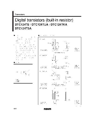 Rohm dtc124te-tua-tka 05 sot416 323 346  . Electronic Components Datasheets Active components Transistors Rohm dtc124te-tua-tka_05_sot416_323_346.pdf