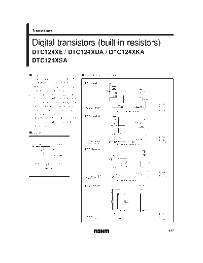 Rohm dtc124xe-xua-xka 45 sot416 323 346  . Electronic Components Datasheets Active components Transistors Rohm dtc124xe-xua-xka_45_sot416_323_346.pdf