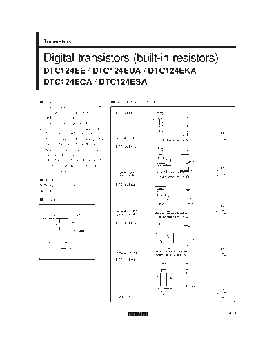 Rohm dtc124exx 5F25 sot416 323 346 23  . Electronic Components Datasheets Active components Transistors Rohm dtc124exx_5F25_sot416_323_346_23.pdf