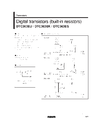 Rohm dtc363eu  . Electronic Components Datasheets Active components Transistors Rohm dtc363eu.pdf