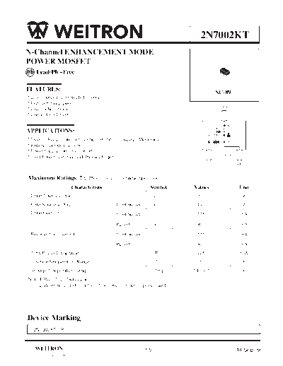 Wietron 2n7002kt  . Electronic Components Datasheets Active components Transistors Wietron 2n7002kt.pdf
