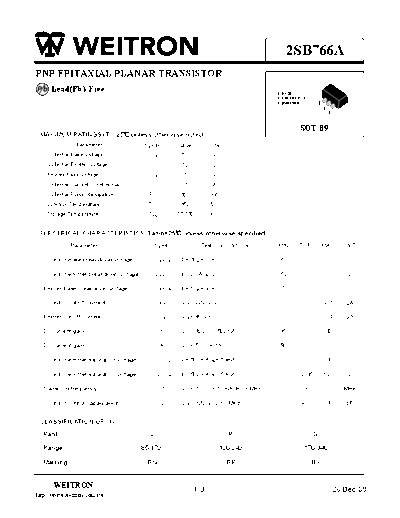 Wietron 2sb766a  . Electronic Components Datasheets Active components Transistors Wietron 2sb766a.pdf