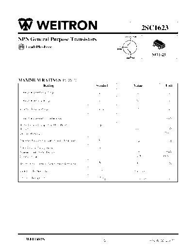 Wietron 2sc1623  . Electronic Components Datasheets Active components Transistors Wietron 2sc1623.pdf