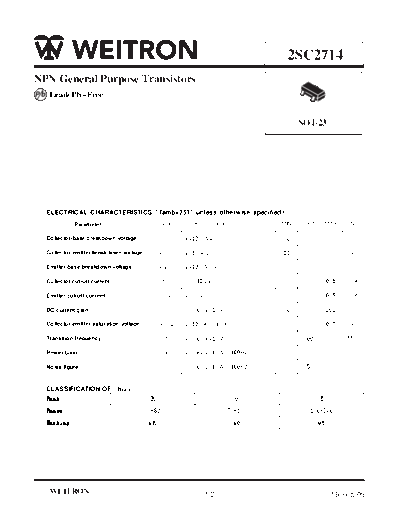 Wietron 2sc2714  . Electronic Components Datasheets Active components Transistors Wietron 2sc2714.pdf