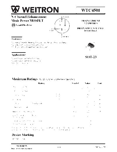 Wietron wtc4501  . Electronic Components Datasheets Active components Transistors Wietron wtc4501.pdf