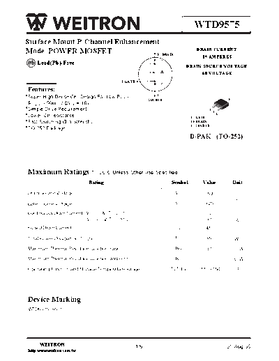 Wietron wtd9575  . Electronic Components Datasheets Active components Transistors Wietron wtd9575.pdf