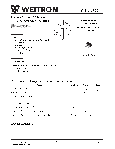 Wietron wtu1333  . Electronic Components Datasheets Active components Transistors Wietron wtu1333.pdf
