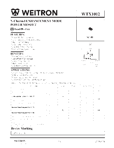 Wietron wtx1012  . Electronic Components Datasheets Active components Transistors Wietron wtx1012.pdf