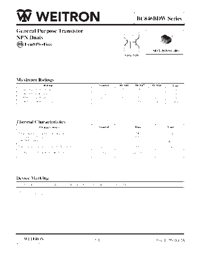 Wietron bc846bdw bc847 bc848  . Electronic Components Datasheets Active components Transistors Wietron bc846bdw_bc847_bc848.pdf