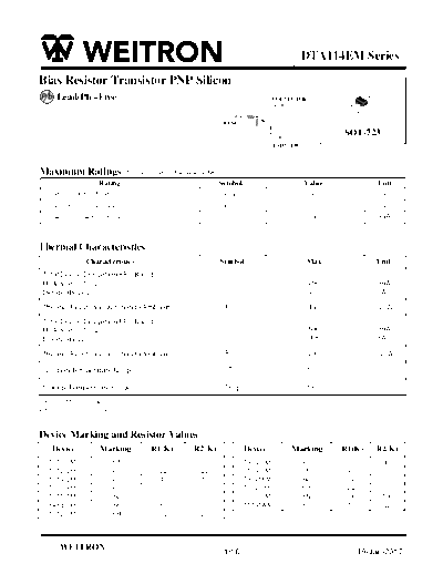 Wietron dta114em  . Electronic Components Datasheets Active components Transistors Wietron dta114em.pdf