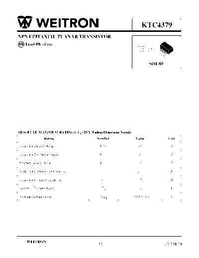 Wietron ktc4379  . Electronic Components Datasheets Active components Transistors Wietron ktc4379.pdf