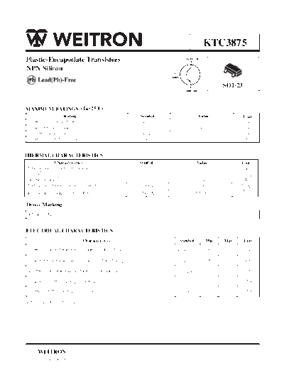 Wietron ktc3875  . Electronic Components Datasheets Active components Transistors Wietron ktc3875.pdf