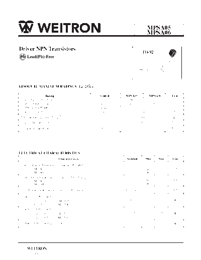 Wietron mpsa05-06  . Electronic Components Datasheets Active components Transistors Wietron mpsa05-06.pdf