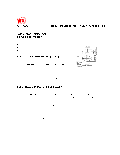 WingShing mj15026  . Electronic Components Datasheets Active components Transistors WingShing mj15026.pdf
