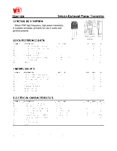 . Electronic Components Datasheets 2sa1104  . Electronic Components Datasheets Active components Transistors WingShing 2sa1104.pdf