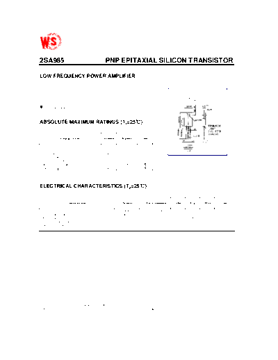 WingShing 2sa985  . Electronic Components Datasheets Active components Transistors WingShing 2sa985.pdf