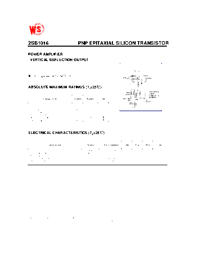 WingShing 2sb1016  . Electronic Components Datasheets Active components Transistors WingShing 2sb1016.pdf