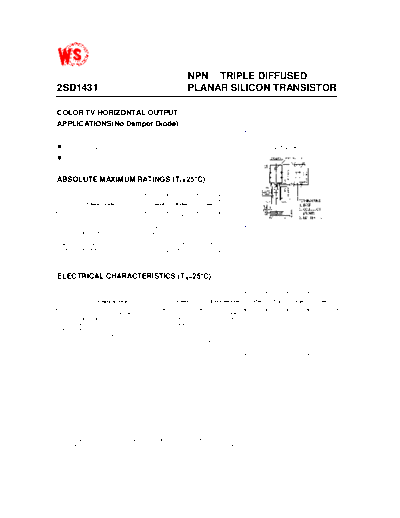 WingShing 2sd1431  . Electronic Components Datasheets Active components Transistors WingShing 2sd1431.pdf