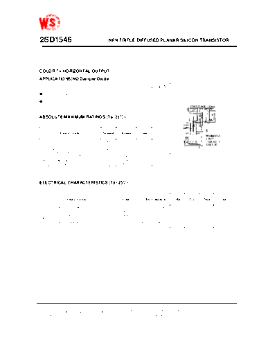 WingShing 2sd1546  . Electronic Components Datasheets Active components Transistors WingShing 2sd1546.pdf