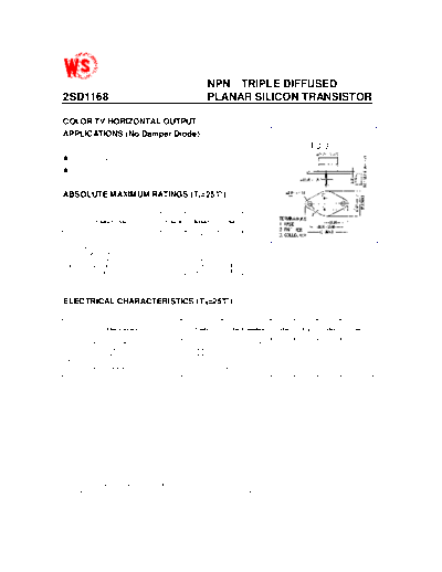 WingShing 2sd1168  . Electronic Components Datasheets Active components Transistors WingShing 2sd1168.pdf