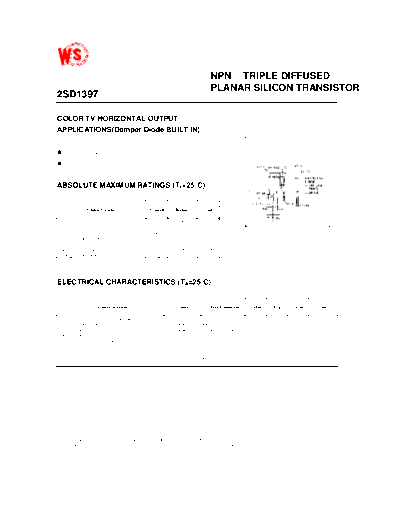 WingShing 2sd1397  . Electronic Components Datasheets Active components Transistors WingShing 2sd1397.pdf