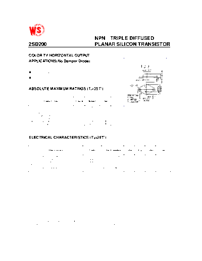 WingShing 2sd200  . Electronic Components Datasheets Active components Transistors WingShing 2sd200.pdf