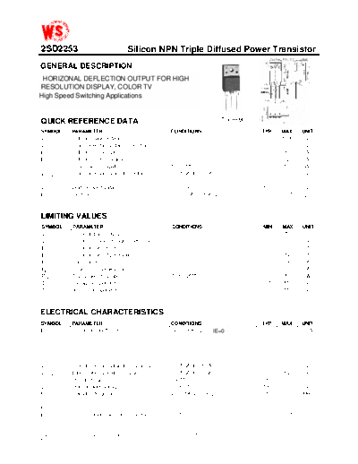 WingShing 2sd2253  . Electronic Components Datasheets Active components Transistors WingShing 2sd2253.pdf