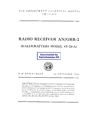 . Various AN GRR-2 TM 11-874  . Various AN_GRR-2_TM_11-874.pdf