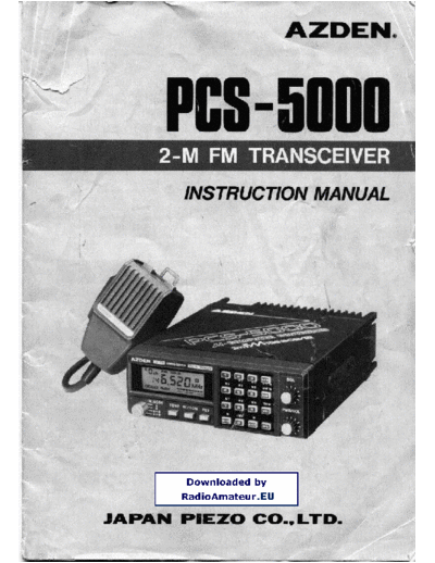 . Various AZDEN PCS-5000 user sch VK4YKR  . Various AZDEN_PCS-5000_user_sch_VK4YKR.pdf