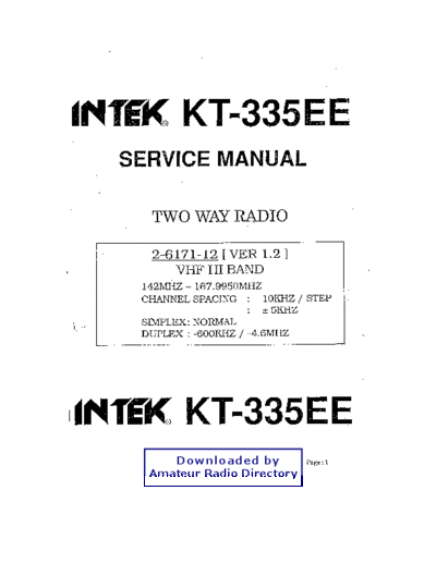 . Various INTEK KT-335EE serv  . Various INTEK_KT-335EE_serv.pdf