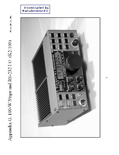 . Various ELECRAFT KPA100 user revA  . Various ELECRAFT_KPA100_user_revA.pdf