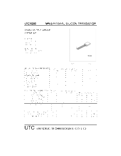 UTC m28s  . Electronic Components Datasheets Active components Transistors UTC m28s.pdf