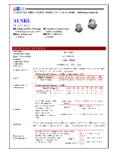 UB [United Benefit] UB [smd] ACSKL Series  . Electronic Components Datasheets Passive components capacitors UB [United Benefit] UB [smd] ACSKL Series.pdf