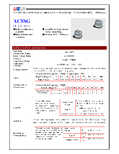 UB [United Benefit] UB [smd] ACSSG Series  . Electronic Components Datasheets Passive components capacitors UB [United Benefit] UB [smd] ACSSG Series.pdf