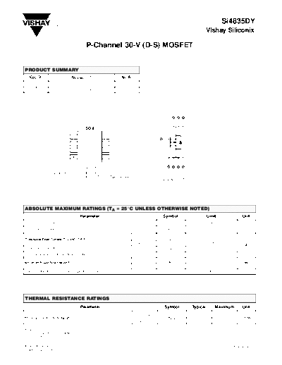 Vishay si4835dy 2  . Electronic Components Datasheets Active components Transistors Vishay si4835dy_2.pdf